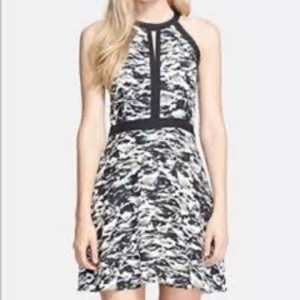 Parker Silk Nika Tidal Camo Print Mini Dress
